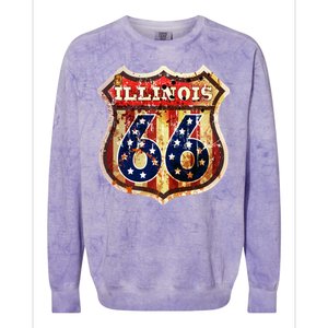 Route 66 Illinois Colorblast Crewneck Sweatshirt