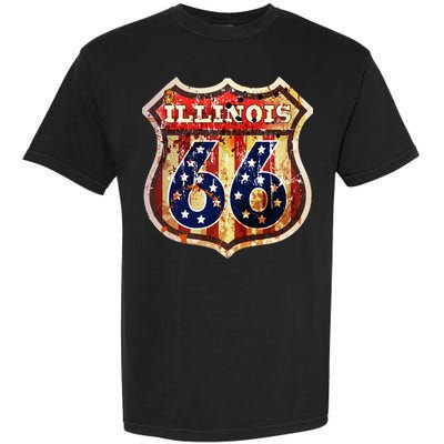 Route 66 Illinois Garment-Dyed Heavyweight T-Shirt