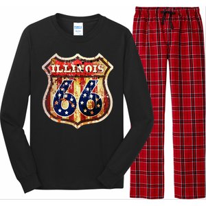 Route 66 Illinois Long Sleeve Pajama Set