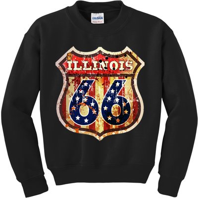 Route 66 Illinois Kids Sweatshirt