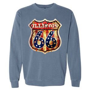 Route 66 Illinois Garment-Dyed Sweatshirt