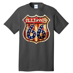 Route 66 Illinois Tall T-Shirt