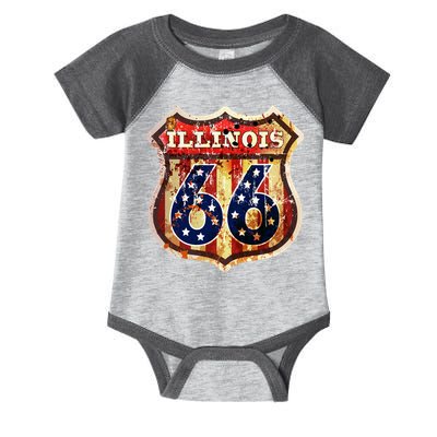 Route 66 Illinois Infant Baby Jersey Bodysuit