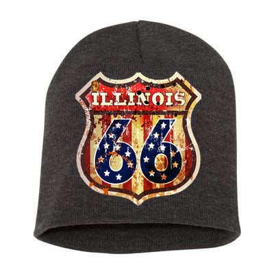 Route 66 Illinois Short Acrylic Beanie