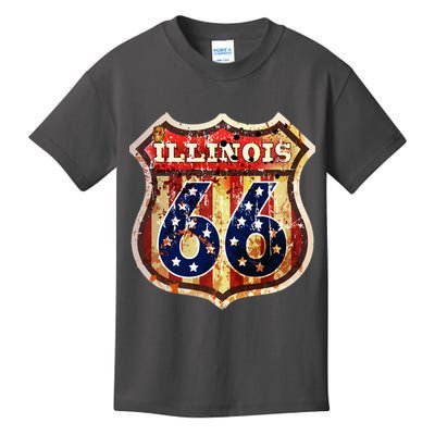 Route 66 Illinois Kids T-Shirt