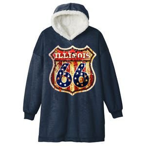 Route 66 Illinois Hooded Wearable Blanket