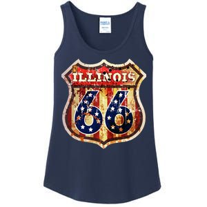 Route 66 Illinois Ladies Essential Tank