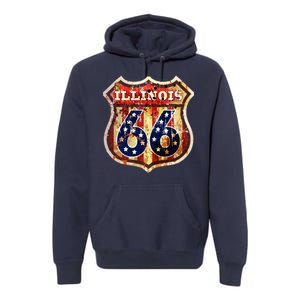 Route 66 Illinois Premium Hoodie