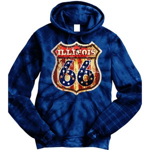 Route 66 Illinois Tie Dye Hoodie