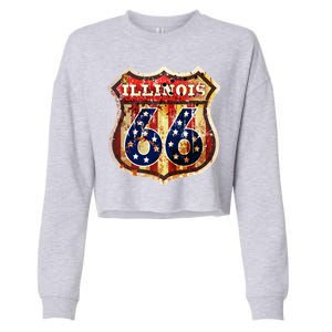 Route 66 Illinois Cropped Pullover Crew