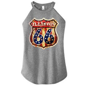 Route 66 Illinois Women's Perfect Tri Rocker Tank