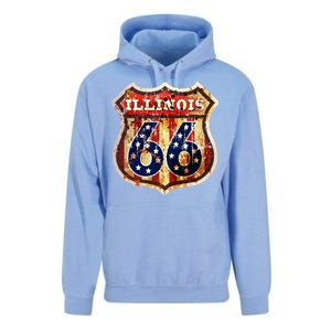 Route 66 Illinois Unisex Surf Hoodie