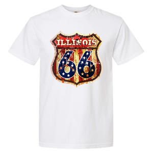 Route 66 Illinois Garment-Dyed Heavyweight T-Shirt