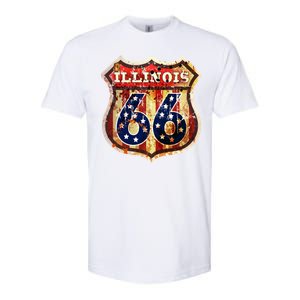 Route 66 Illinois Softstyle CVC T-Shirt