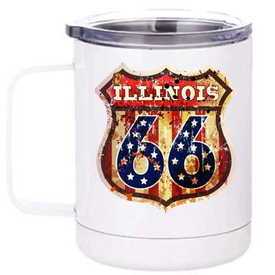 Route 66 Illinois 12 oz Stainless Steel Tumbler Cup