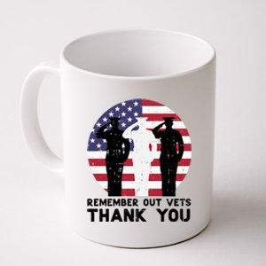 Remember Our Vets Thank You Salute Flag Memorial Day Patriot Cool Gift Coffee Mug