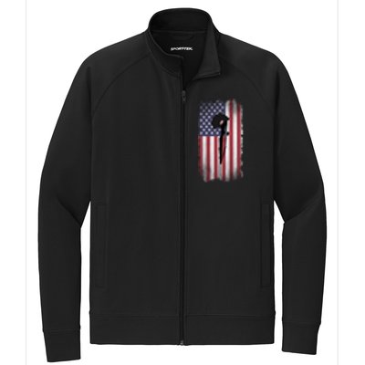 Remember Our Veterans Honor The Fallen Soldier Gift Stretch Full-Zip Cadet Jacket