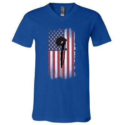 Remember Our Veterans Honor The Fallen Soldier Gift V-Neck T-Shirt