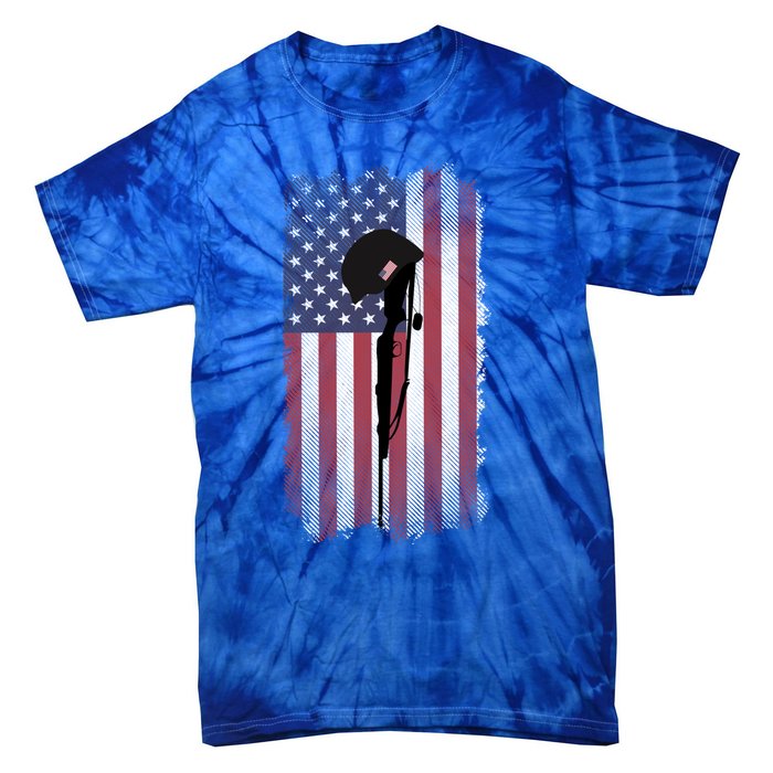 Remember Our Veterans Honor The Fallen Soldier Gift Tie-Dye T-Shirt