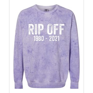 Rip Off Virgil Abloh Colorblast Crewneck Sweatshirt