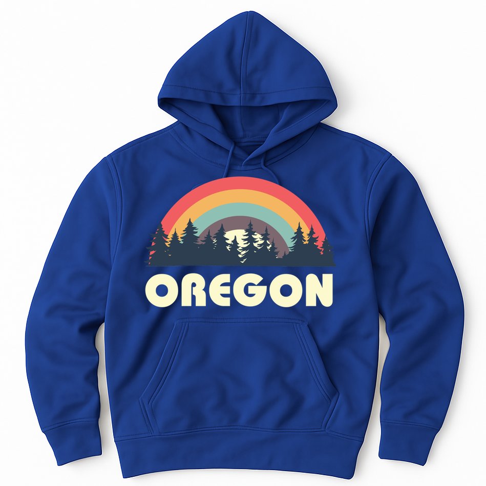Retro Oregon Vintage Pnw Pacific Northwest Gift Hoodie