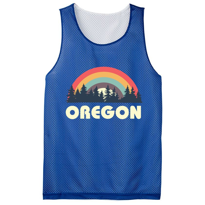 Retro Oregon Vintage Pnw Pacific Northwest Gift Mesh Reversible Basketball Jersey Tank