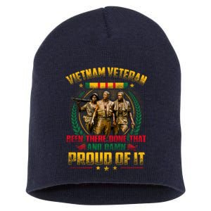 Republic Of Vietnam Proud Of It Short Acrylic Beanie