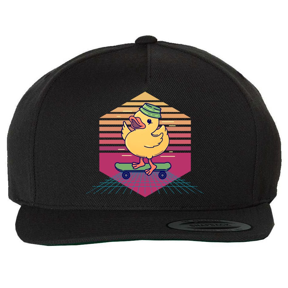 Retro Oregon Vintage Pnw Pacific Northwest Gift Wool Snapback Cap