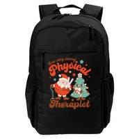 Retro One Very Merry Physical Therapist Santa Christmas Tree Daily Commute Backpack