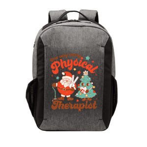 Retro One Very Merry Physical Therapist Santa Christmas Tree Vector Backpack