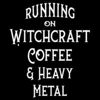 Running On Witchcraft Coffee And Heavy Metal Cheeky Witch Flatbill Hat