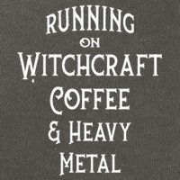 Running On Witchcraft Coffee And Heavy Metal Cheeky Witch Cotton Canvas Backpack