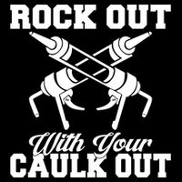 Rock Out With Your Caulk Out Construction Worker Funny Gift Cooling Performance Crew T-Shirt