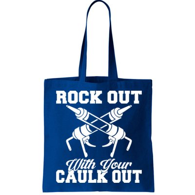 Rock Out With Your Caulk Out Construction Worker Funny Gift Bag