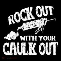 Rock Out With Your Caulk Out Construction Worker Gift 7-Panel Snapback Hat
