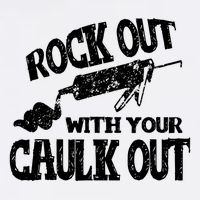 Rock Out With Your Caulk Out Construction Worker Gift Magnet