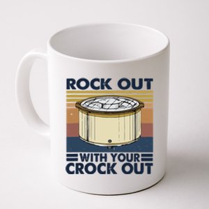 Rock Out With Your Crock Out Funny Chef Food Tank Top Coffee Mug