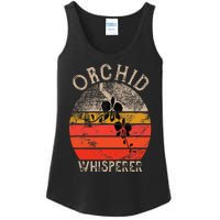 Retro Orchid Whisperer Funny Orchids Flower Lover Gardener Ladies Essential Tank