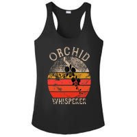 Retro Orchid Whisperer Funny Orchids Flower Lover Gardener Ladies PosiCharge Competitor Racerback Tank