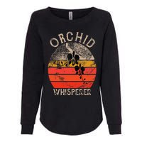 Retro Orchid Whisperer Funny Orchids Flower Lover Gardener Womens California Wash Sweatshirt