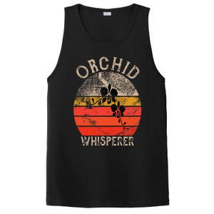 Retro Orchid Whisperer Funny Orchids Flower Lover Gardener PosiCharge Competitor Tank