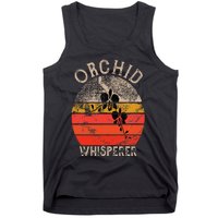 Retro Orchid Whisperer Funny Orchids Flower Lover Gardener Tank Top