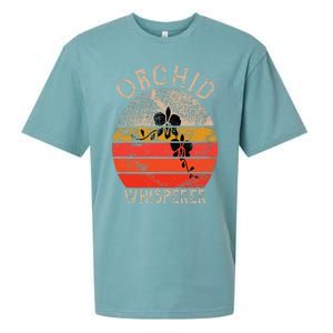 Retro Orchid Whisperer Funny Orchids Flower Lover Gardener Sueded Cloud Jersey T-Shirt