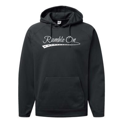 Ramble On World Traveler Gift Performance Fleece Hoodie