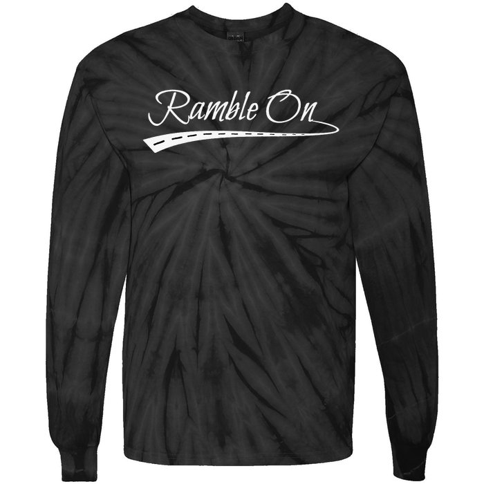 Ramble On World Traveler Gift Tie-Dye Long Sleeve Shirt