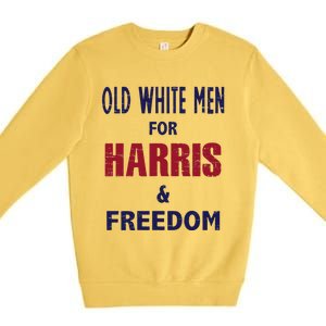 Retro Old White For Harris And Freedom Premium Crewneck Sweatshirt