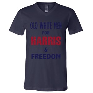 Retro Old White For Harris And Freedom V-Neck T-Shirt