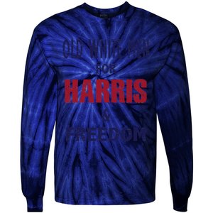 Retro Old White For Harris And Freedom Tie-Dye Long Sleeve Shirt