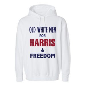 Retro Old White For Harris And Freedom Garment-Dyed Fleece Hoodie