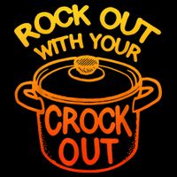 Rock Out With Your Crock Out Funny Chef Food Humor Drawstring Bag